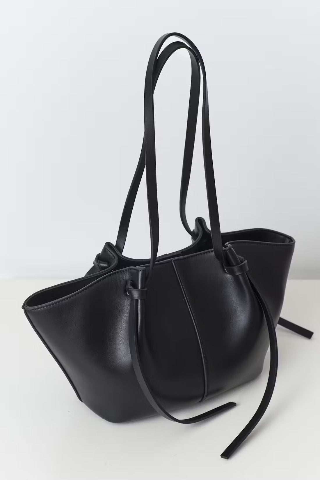 Midi long strap bag - Noir Or